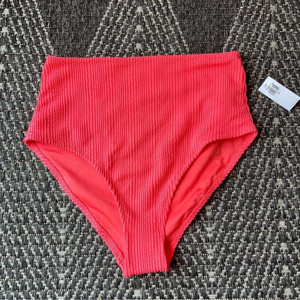 NWT Old Navy Women’s High-Waisted Ribbed Bikini Bottoms M